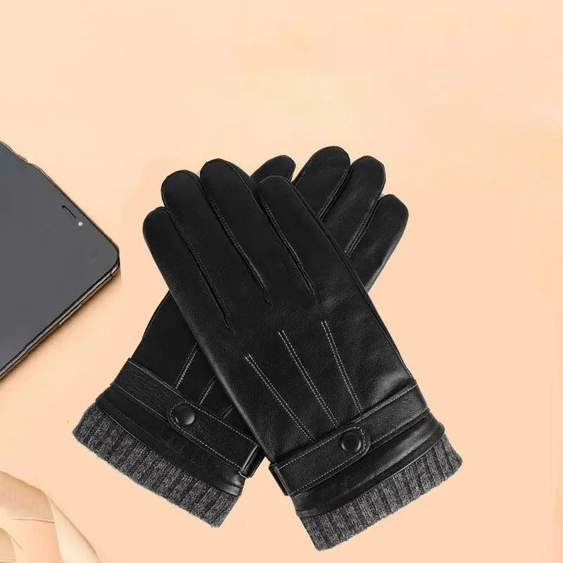 Winterlane Thermal Leather Touchscreen Gloves