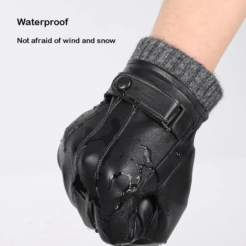 Winterlane Thermal Leather Touchscreen Gloves
