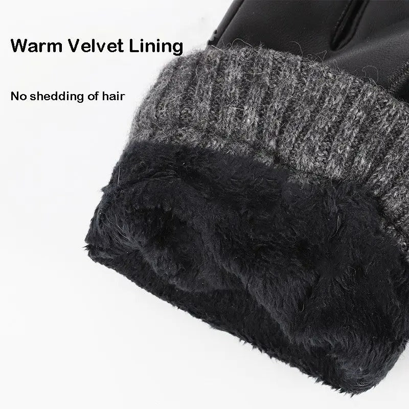 Winterlane Thermal Leather Touchscreen Gloves