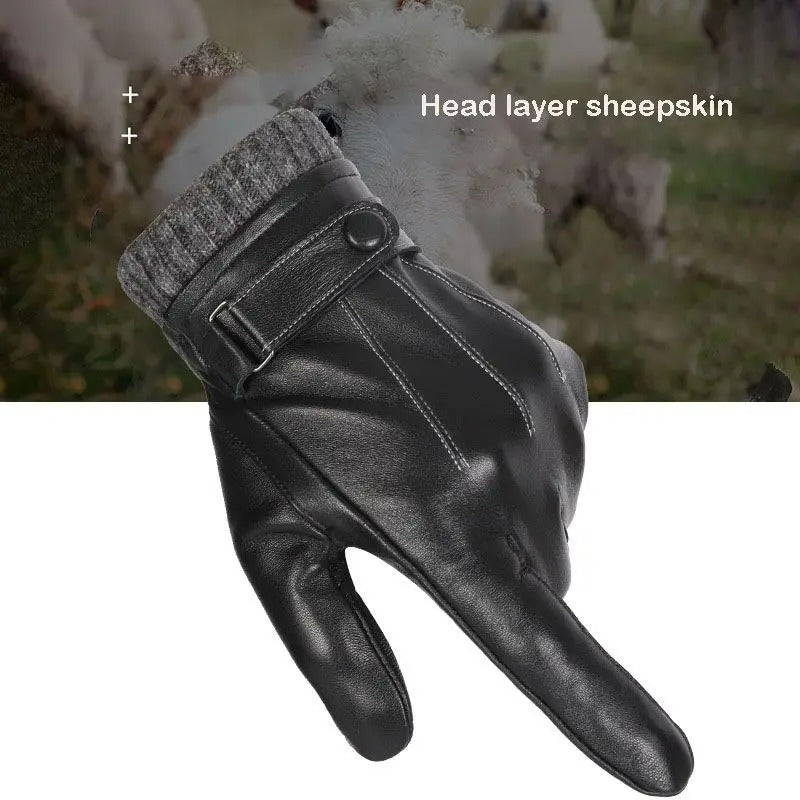 Winterlane Thermal Leather Touchscreen Gloves